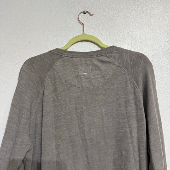 Rag & Bone Charcoal Grey Long Sleeve Henley Sz XL - Picture 9 of 12